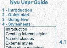 Nvu User Guide